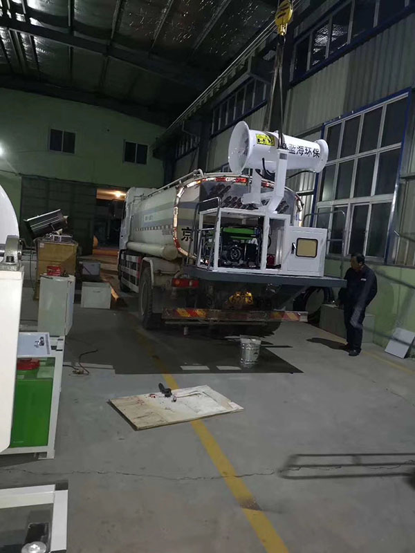 北京大興區環衛車加裝霧炮案例