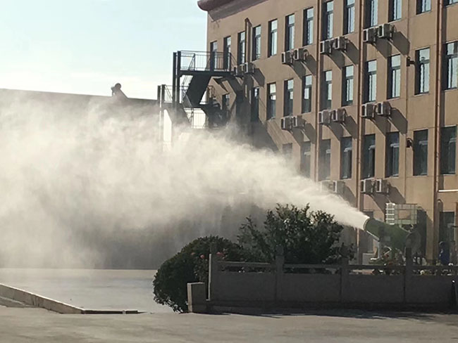 山東鑄造廠廠區霧炮案例